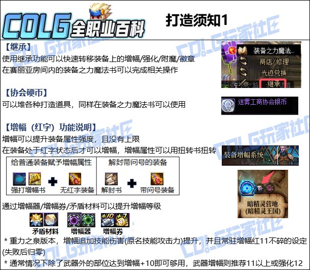 【115版本：职业百科】COLG全职业百科一一剑魂(更新至人造神版本)12
