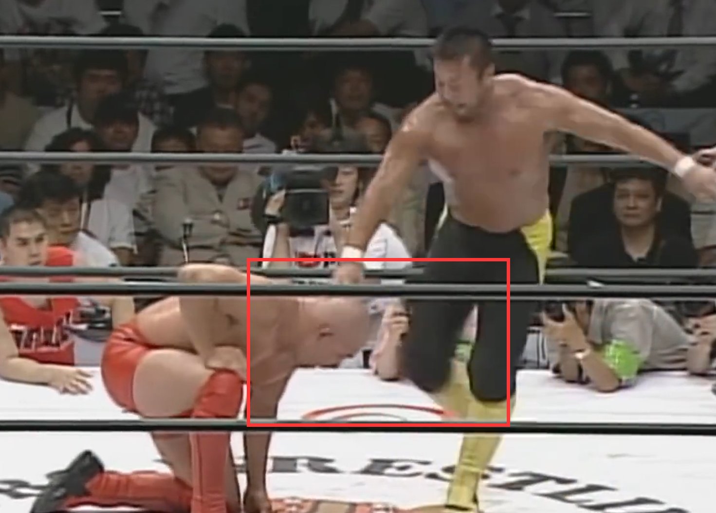 虽然知道摔角比赛都很假，都是有剧本，表演向，但逐帧播放时还是挺逗的1