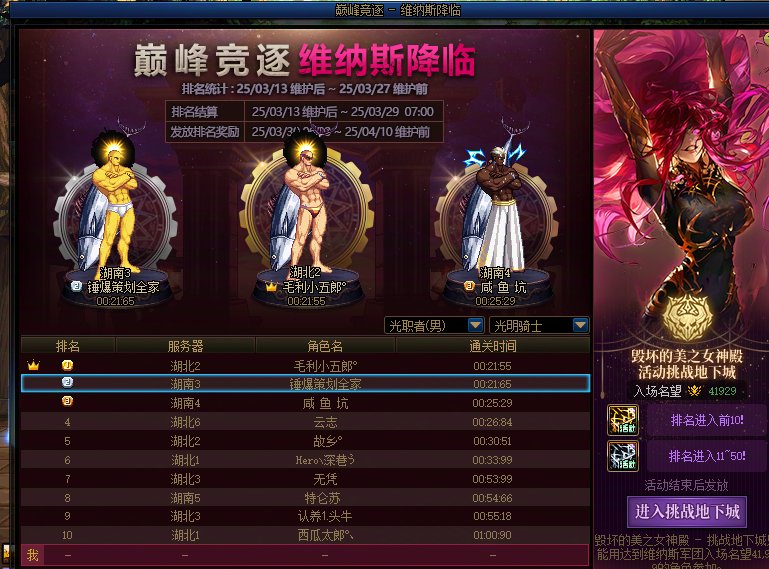 维纳斯竞速榜的正确观赏方式2