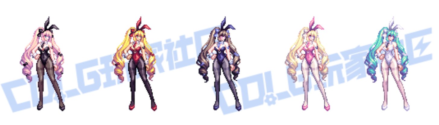 【三月征稿】【梦烨】弓箭手天4黑白改兔女郎1