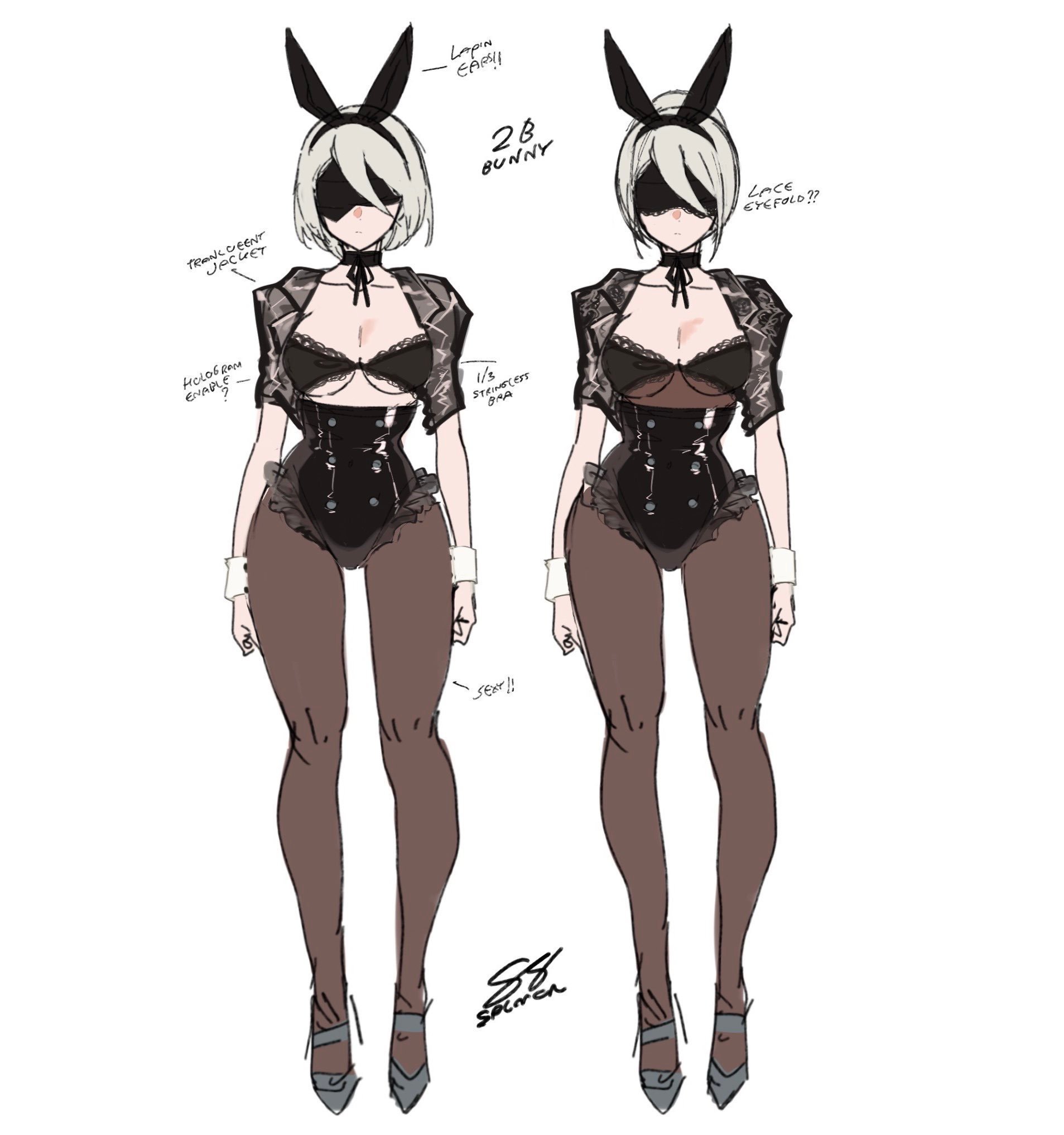 【杂谈：三言两语】从《兔女郎与执事》了解游戏造型艺术的底层逻辑~14