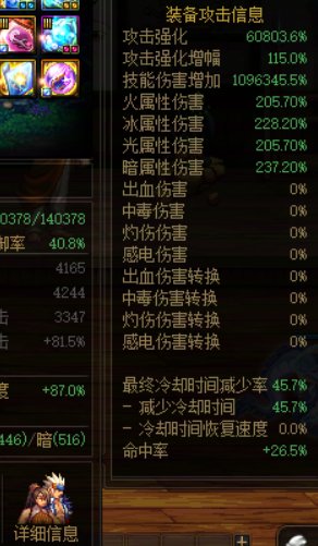 从详细面板看属强玉提升1