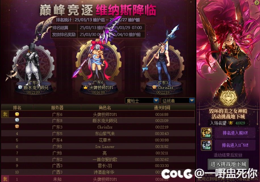 且看我污染跨一关羽榜单的眼睛...1