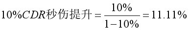 CDR与伤害换算杂谈4