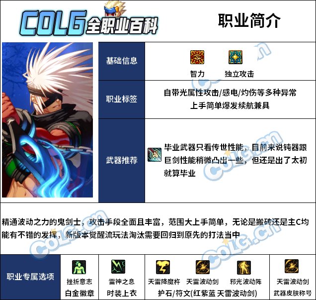 【115版本：职业百科】COLG全职业百科一一阿修罗(更新至人造神版本)2