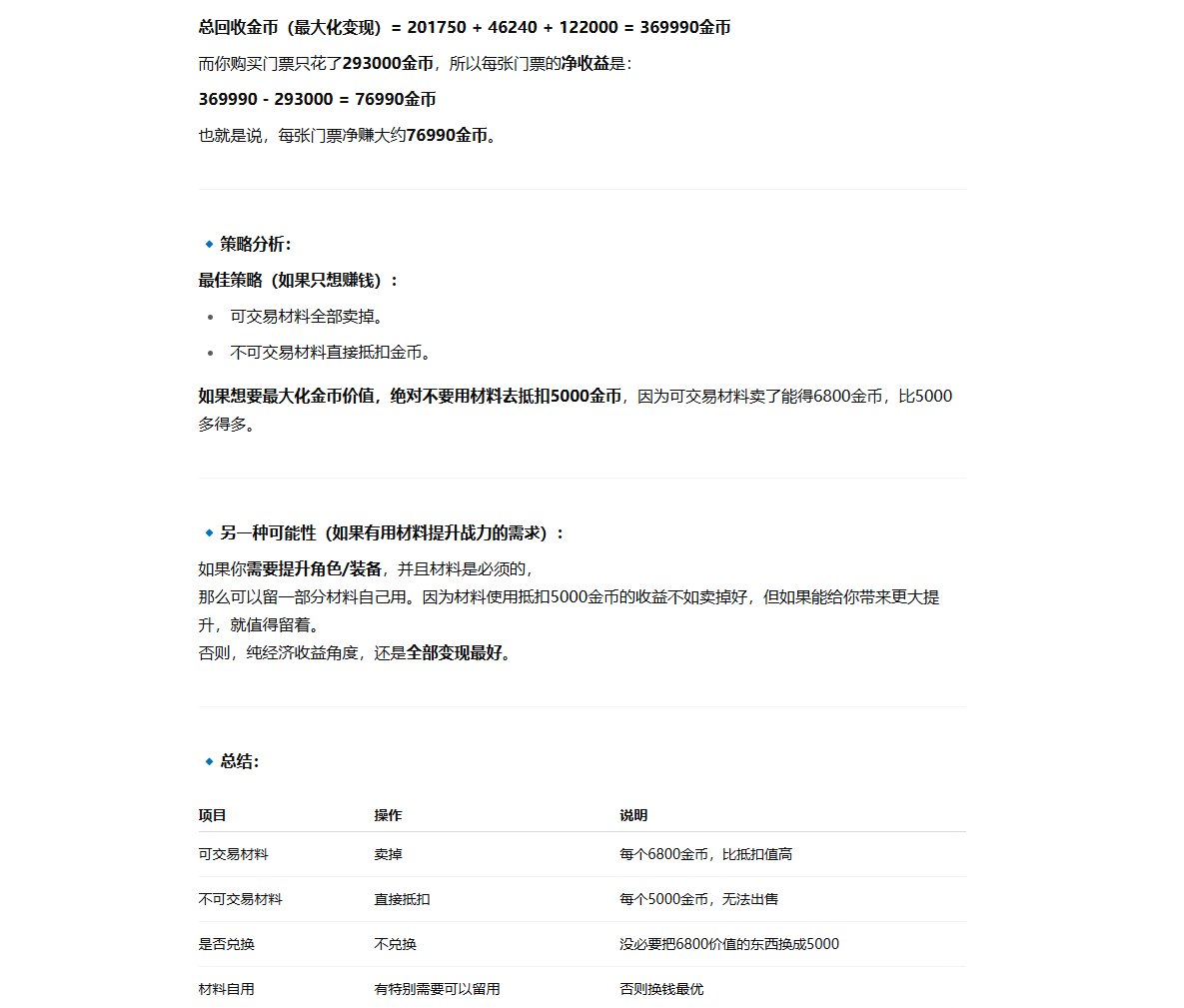 【人造神版本妖怪歼灭收益分析】你花冤枉钱了吗，你还在花冤枉钱吗4