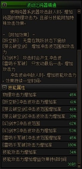 技能元素【冲击波】，职业小盘点1