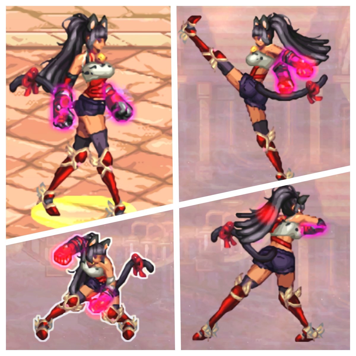 女格斗猫娘COS，猜猜看是哪个角色？1