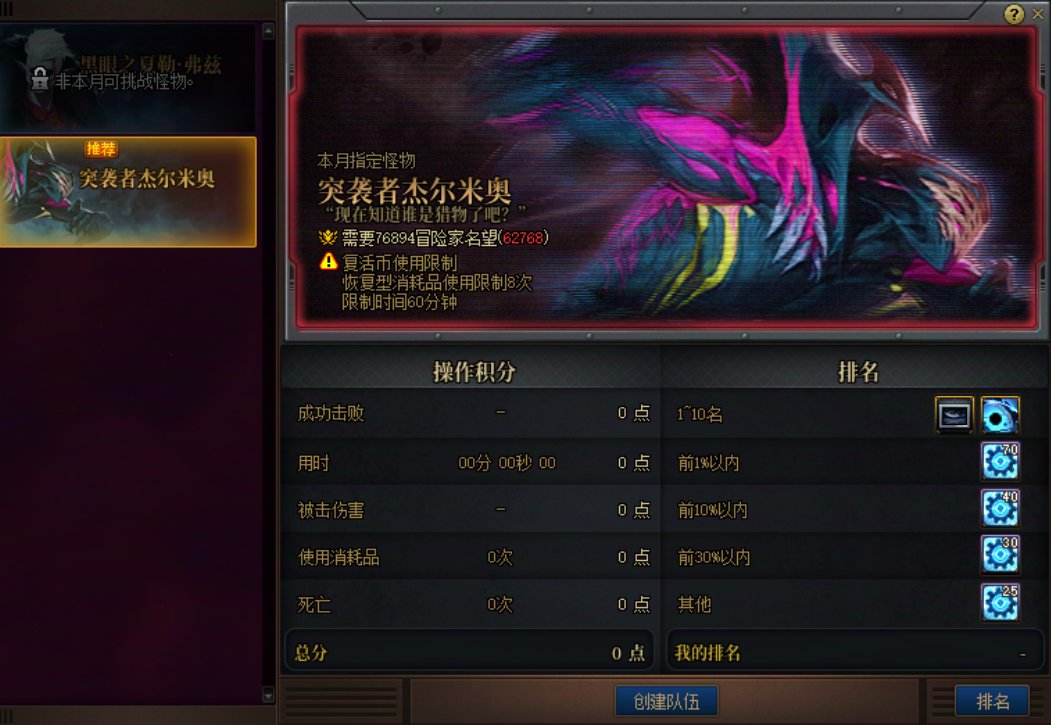 噩梦循环挑战模式名望要求比上个月高了挺多 都快7W7了1