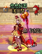【暖暖】6月打卡10：暖暖穿搭 女法师 红色小礼裙1