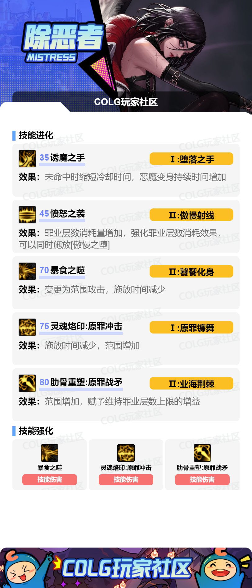 【115版本：职业百科】COLG全职业百科一一除恶者(更新至周年庆版本)4