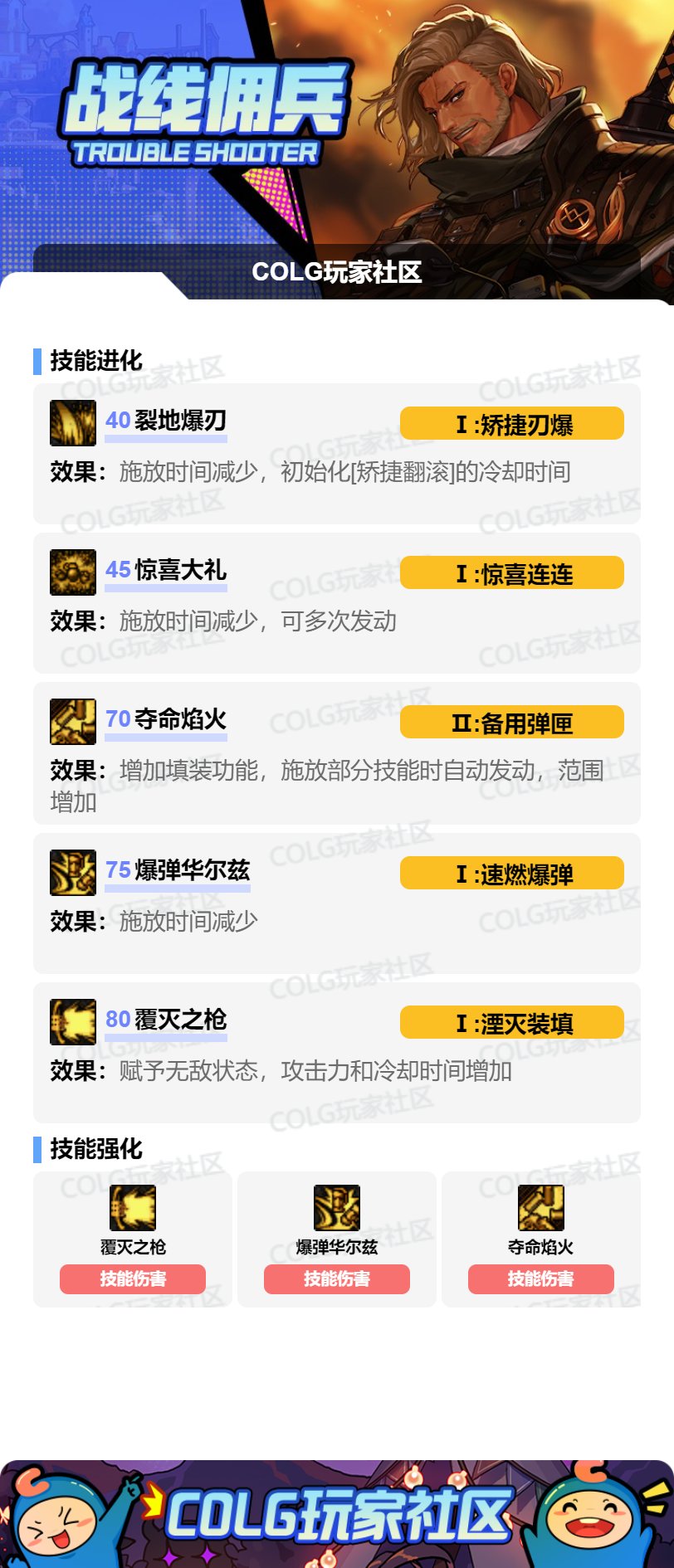 【115版本：职业百科】COLG全职业百科一一战线佣兵(更新至周年庆版本)4