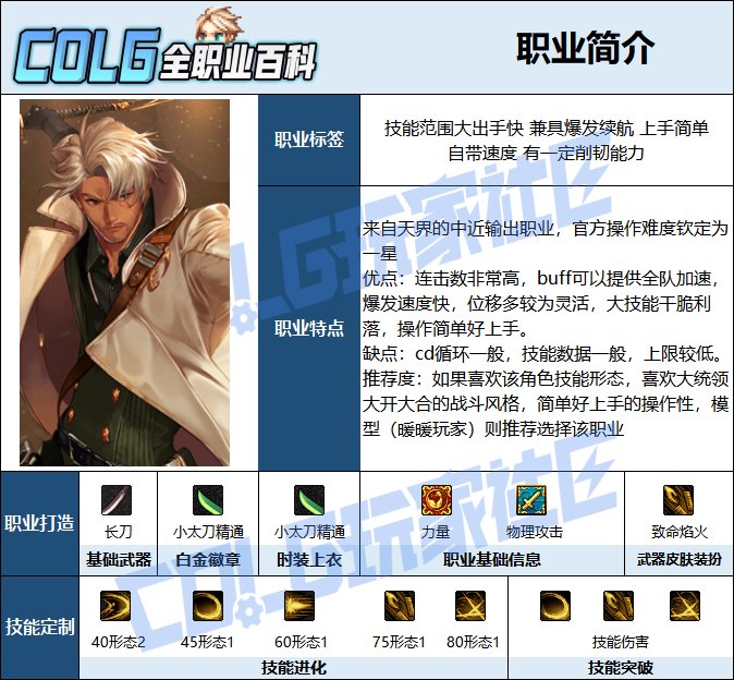 【115版本：职业百科】COLG全职业百科一一暗刃(更新至周年庆版本)2