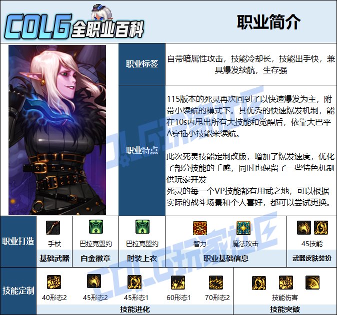 【115版本：职业百科】COLG全职业百科一一黑夜术士(更新至周年庆版本)2