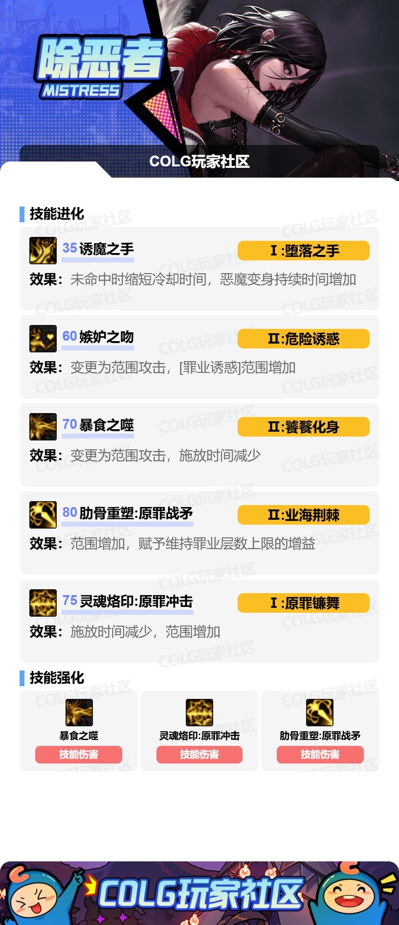 【115版本:职业百科】COLG全职业百科一一除恶者(更新至周年庆版本)4