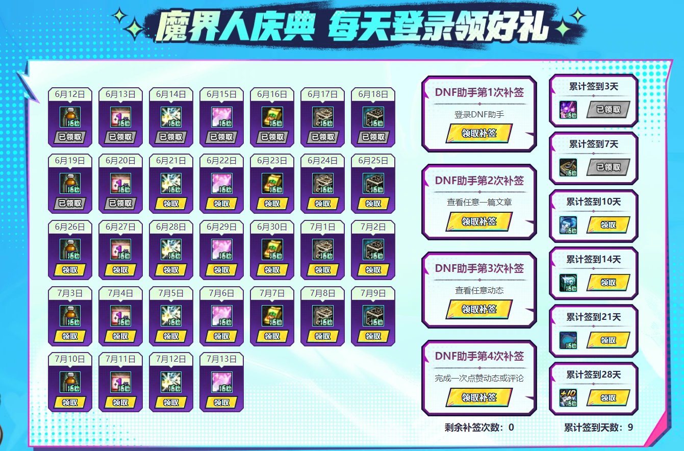 增幅10券：6.20号签到提醒1