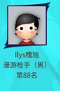 寻人启事Ilys槐旭漫游枪手（男）第88名是谁 加了队联系不上1