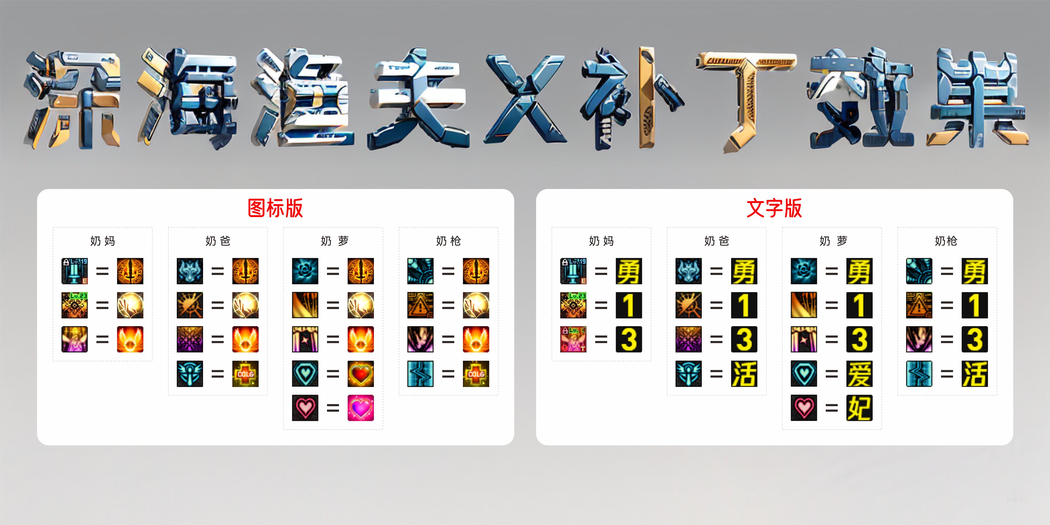 【六月征稿】奶系buff图标/文字补丁2