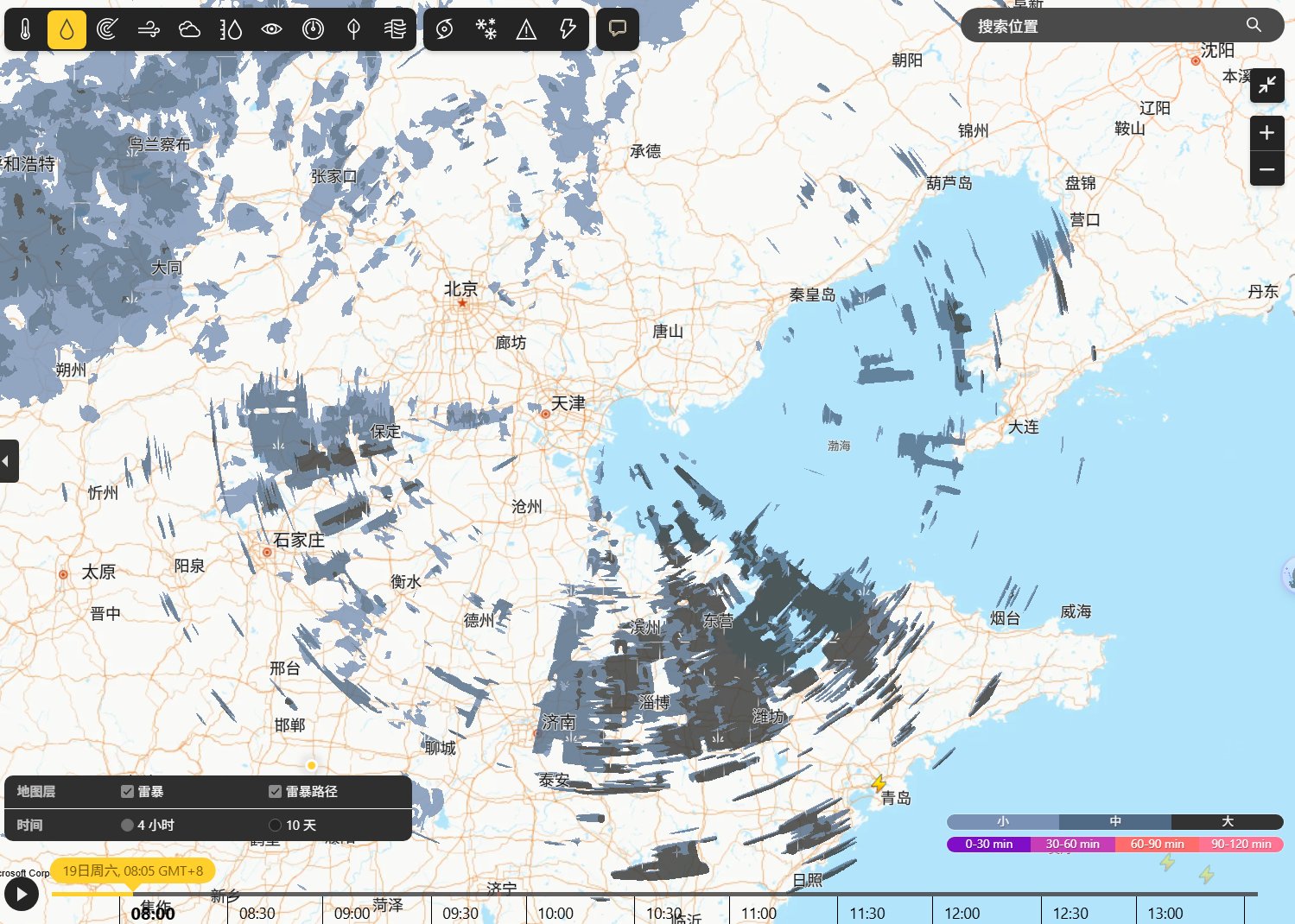 天气预报的降水带竟然这么圆1