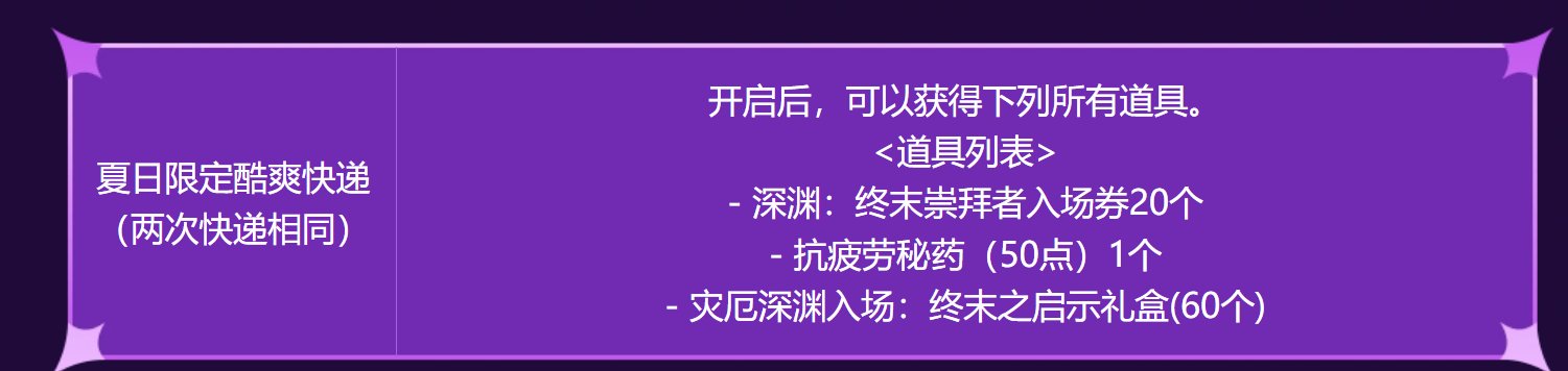 深渊票统计：7月24号到7月30号8