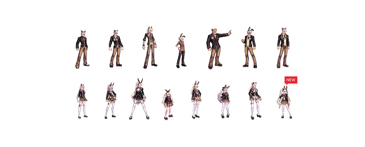 【外观图鉴：韩服正式服0731版本】20周年学院套通行券外观/0807活动相关解包内容展示一览5