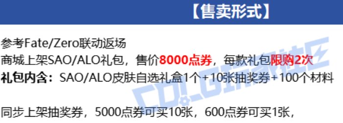 【0802】【活动简析】刀剑神域联动礼包爆料简析3