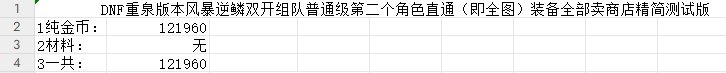 DNF端游风暴逆鳞普通级单开和普通级双开组队及往期单开勇士级搬砖收益对比2