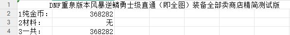 DNF端游风暴逆鳞普通级单开和普通级双开组队及往期单开勇士级搬砖收益对比4