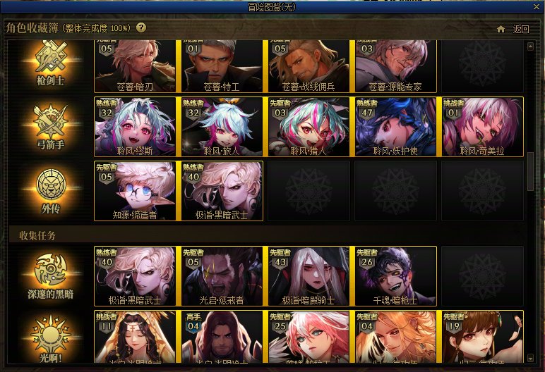 全职业成就达成！10
