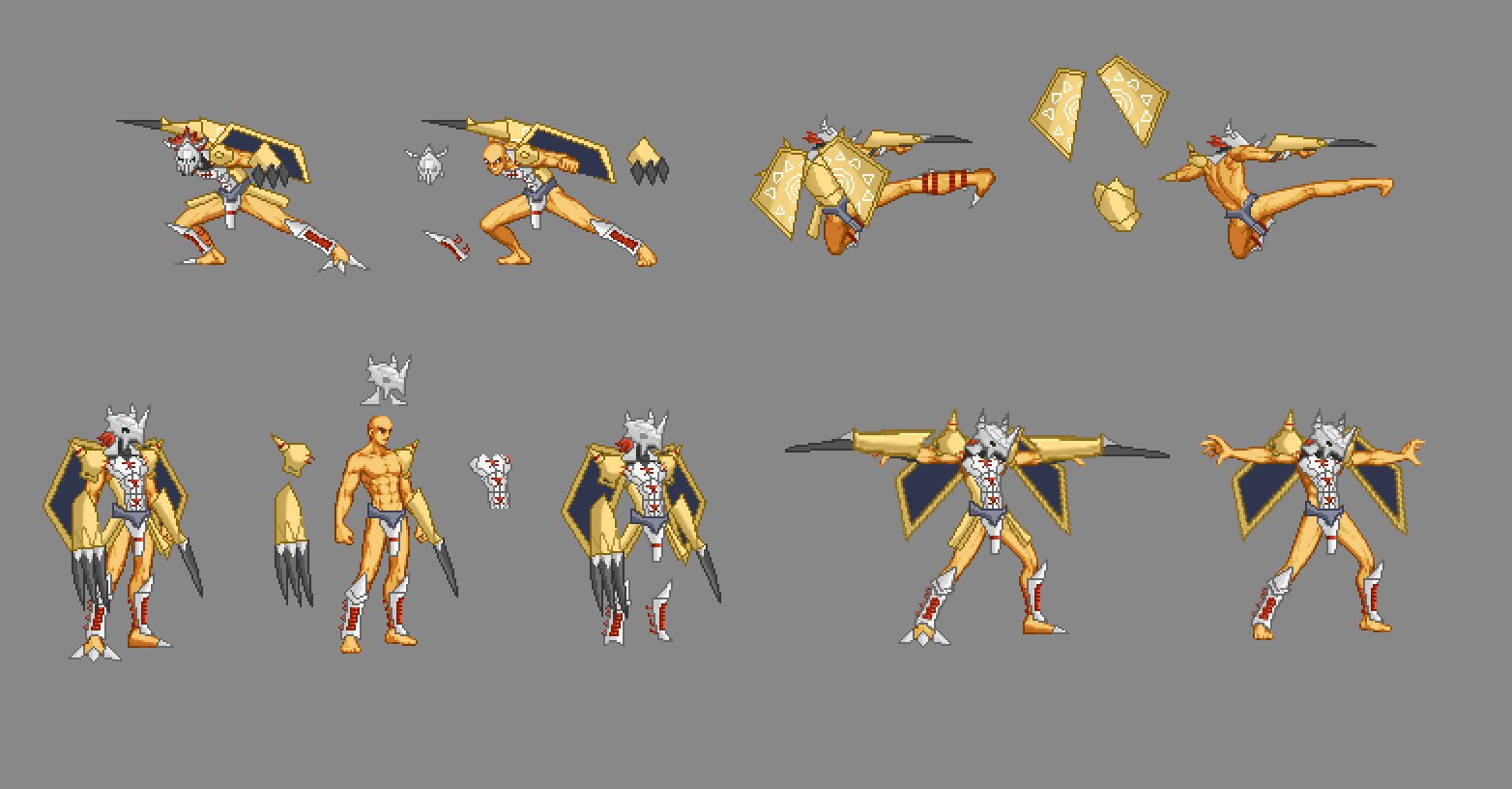 像素 男格斗 x 战斗暴龙兽1