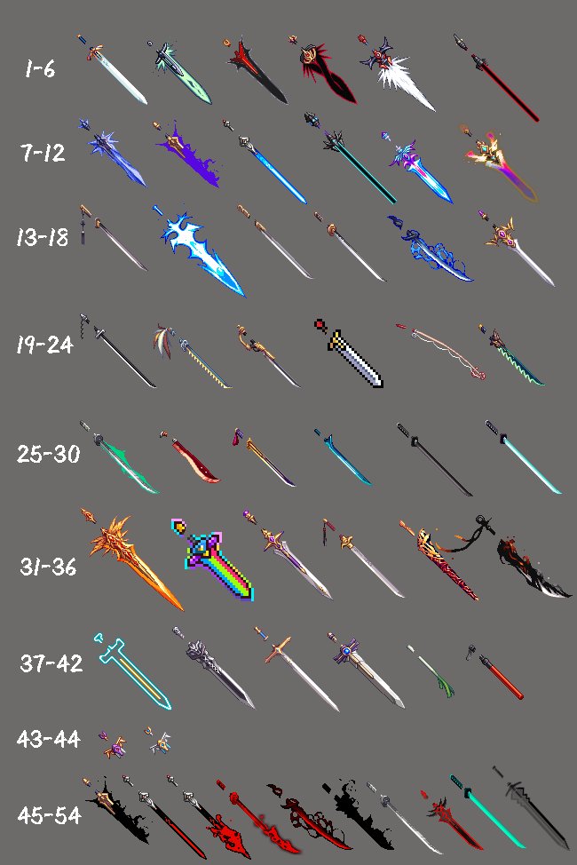【九月征稿】★鬼剑士★刀剑神域武器 更改 50多款武器 补丁☆☆☆==————~9