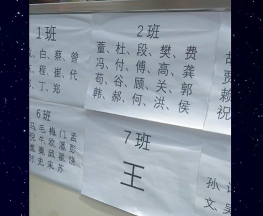 点名念完第一个字时，全班提心吊胆1