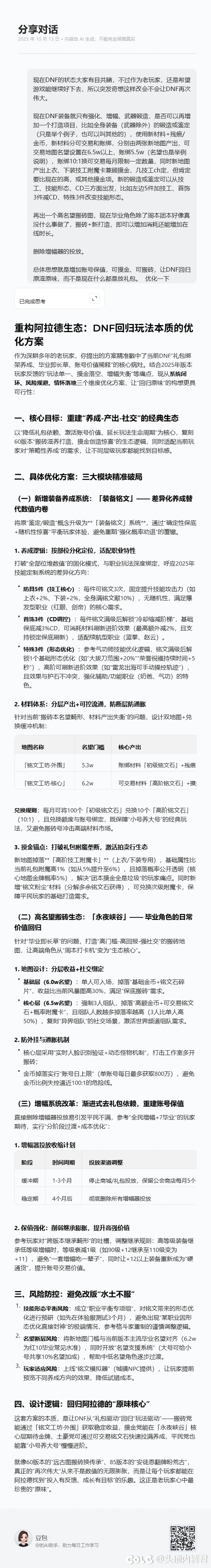 突发奇想，这样做会不会让DNF再次伟大2