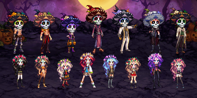 【外观图鉴：美服正式服1028版本】“Ofrenda”万圣节/奇美拉、协战师活动/通行券外观一览4