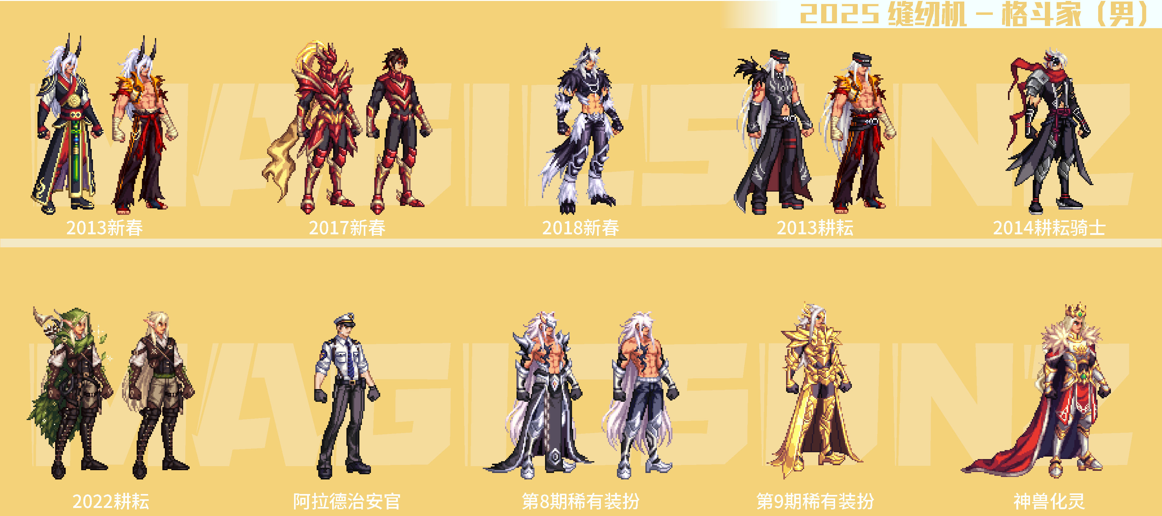 【暖暖:缝纫机】2025奇迹缝纫机返场优质装扮推荐(上)——鬼剑士/格斗家/男枪手4