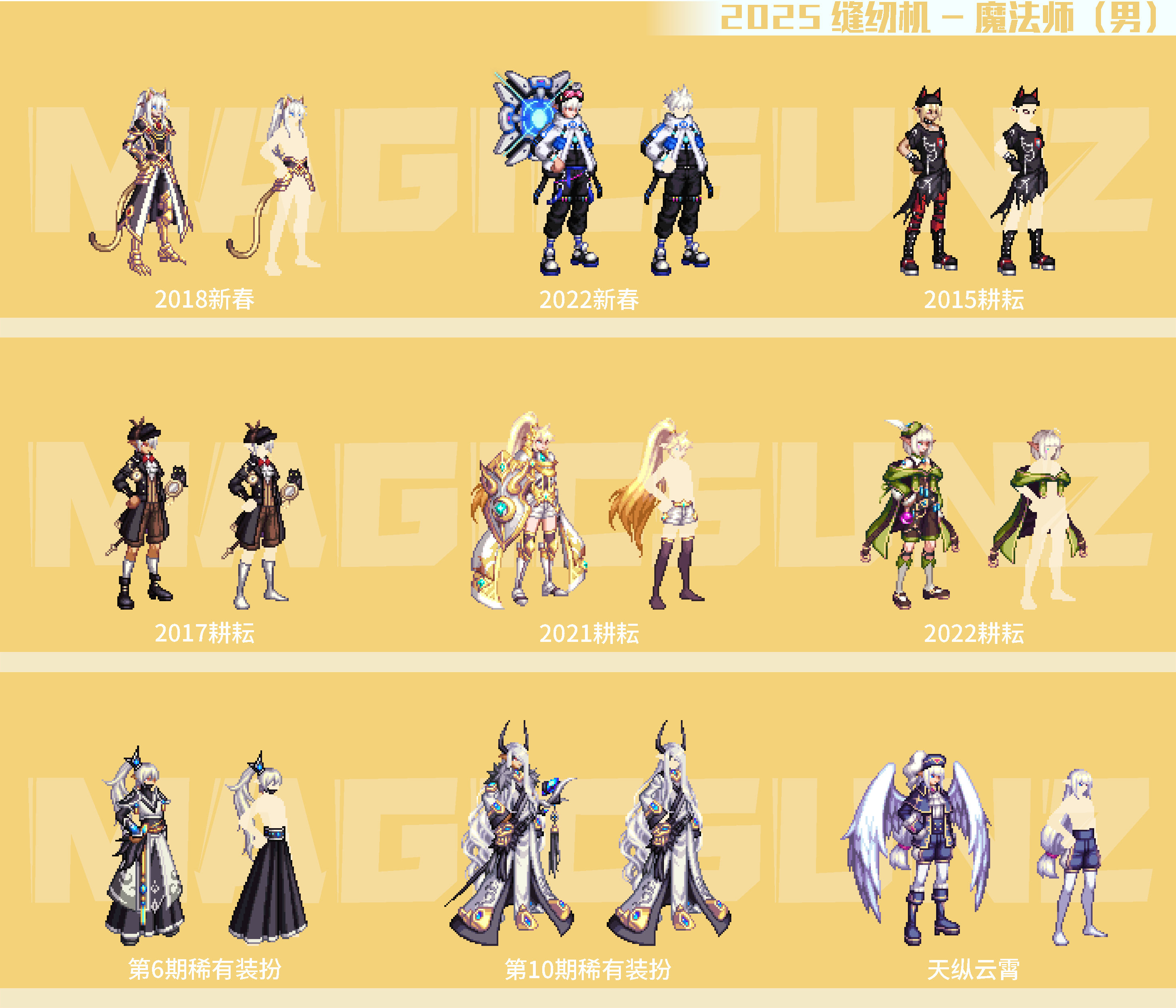 【暖暖：缝纫机】2025奇迹缝纫机返场优质装扮推荐（中）——女枪手/魔法师/圣职者3