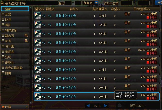 嘉年华马上要开始了，你们提前买好强化保护了没？1