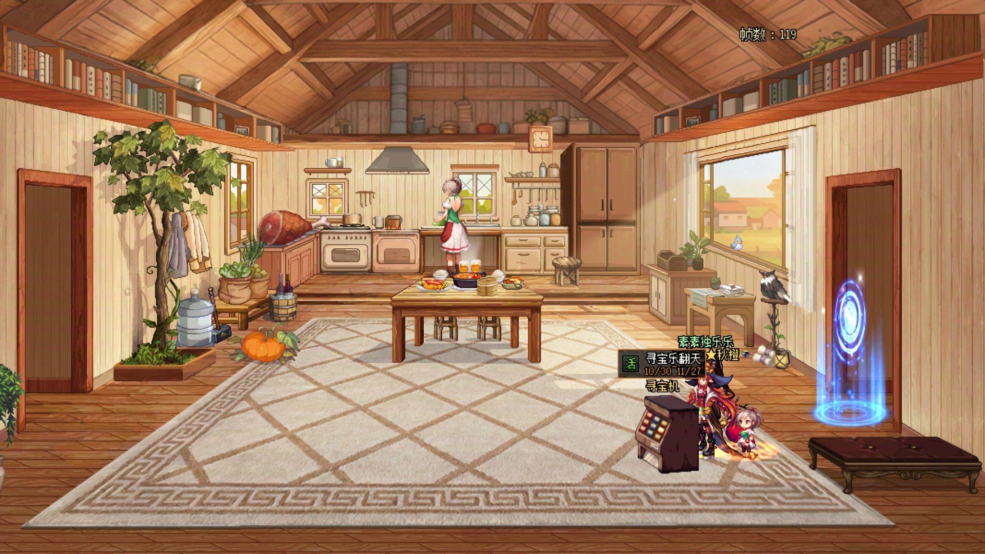 【十一月征稿】【补丁大赛】赛丽亚房间整屋精绘：舒适氛围中正在做饭的她/平静/沉浸感1