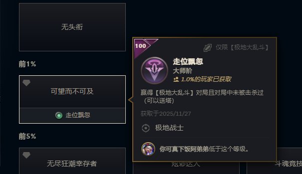 玩海克斯大乱斗把可望而不可及做完了1