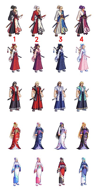 【十一月征稿】男女鬼剑，男女格斗，男女圣职，男神枪手7个角色★白色雪人套改绯樱套1