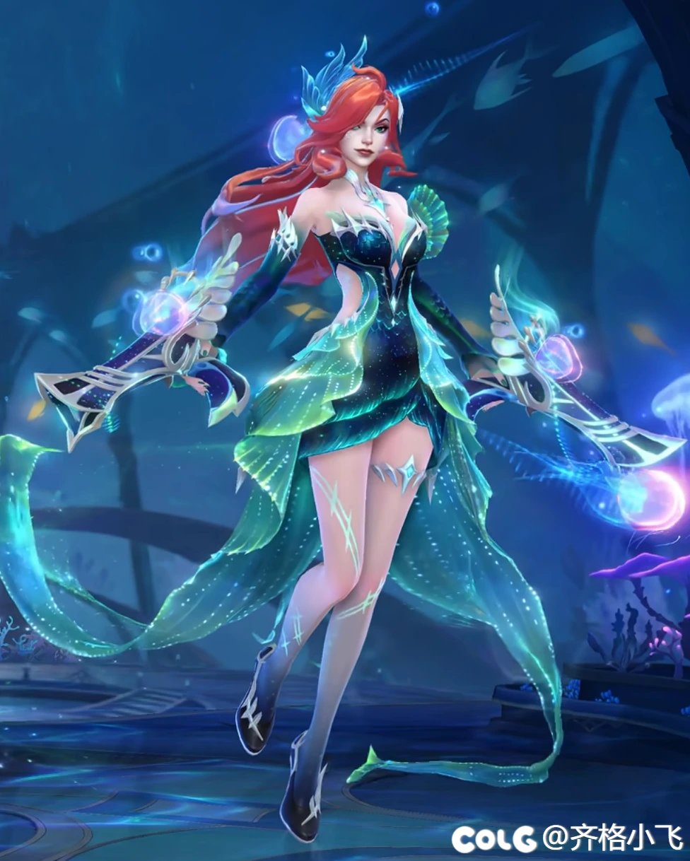 英雄联盟厄运小姐——深海奇域皮肤cos1