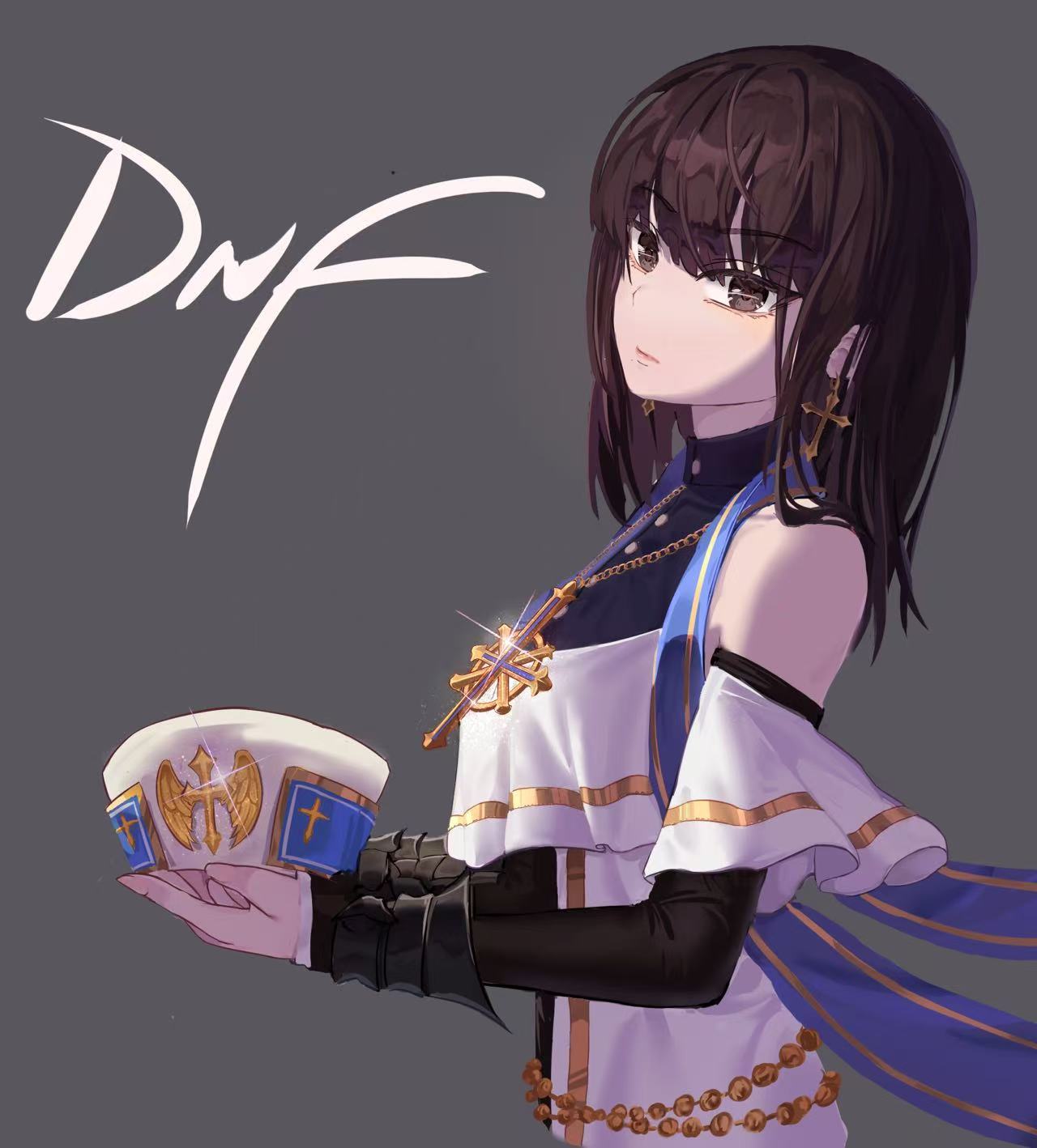 画了三个女圣职,封面草图~能支持下还在坚持画DNF的人类画师吗QAQ1