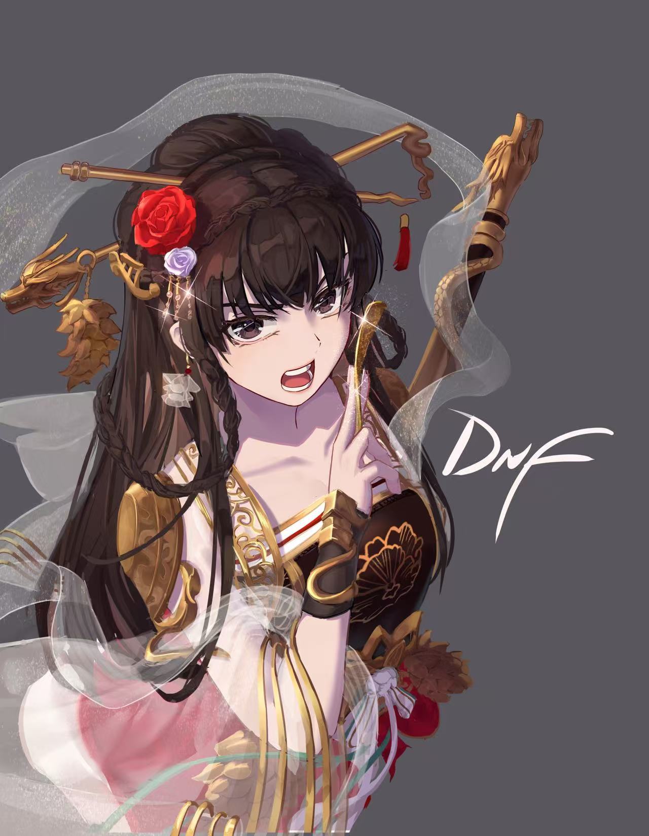 画了三个女圣职,封面草图~能支持下还在坚持画DNF的人类画师吗QAQ3