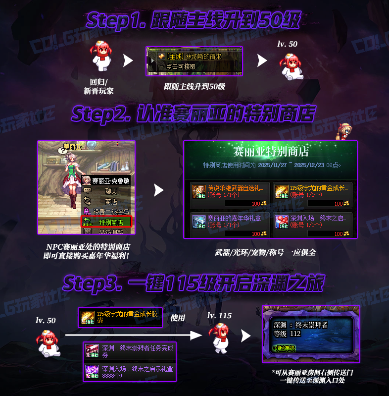 【攻略：回归指南】嘉年华联袂冒险者游戏助力追赶，嘉年华版本回归路线指南3