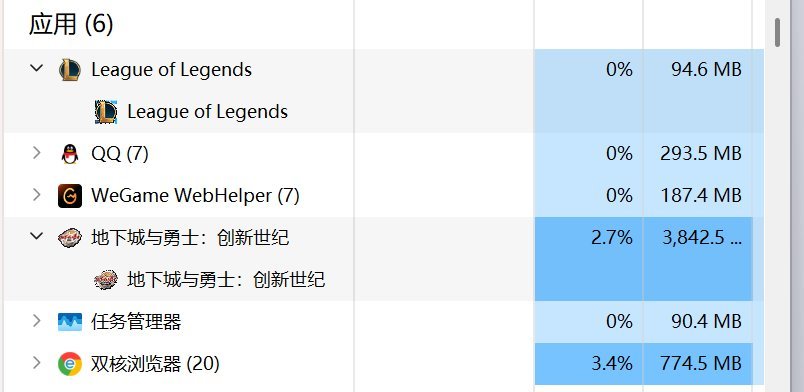 地下城在ace-loader进程下的子进程1