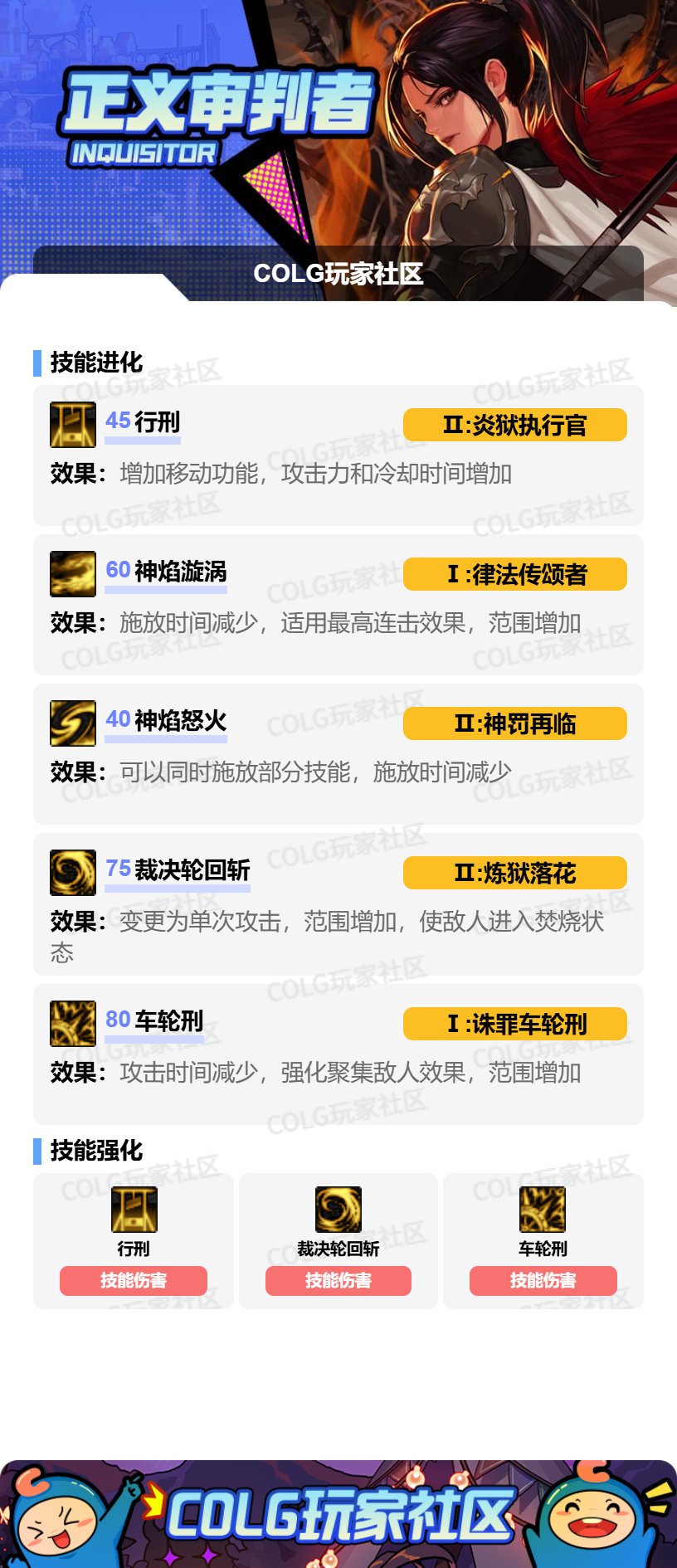 【115版本：职业百科】COLG全职业百科一一正义审判者(更新至世界领主版本)9