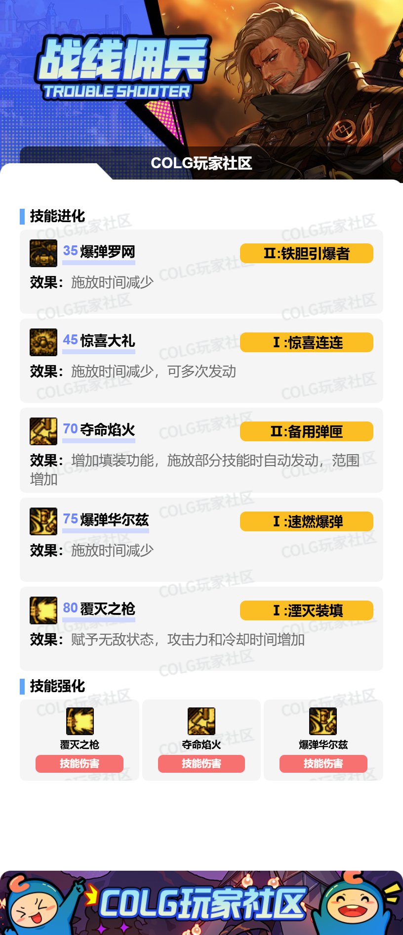 【115版本：职业百科】COLG全职业百科一一战线佣兵(更新至世界领主版本)8