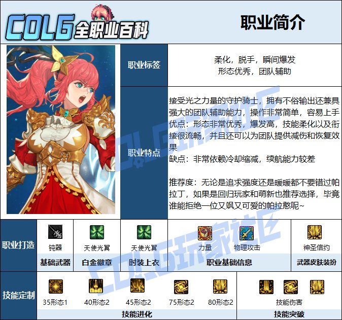 【115版本：职业百科】COLG全职业百科一一帕拉丁(更新至世界领主版本)2