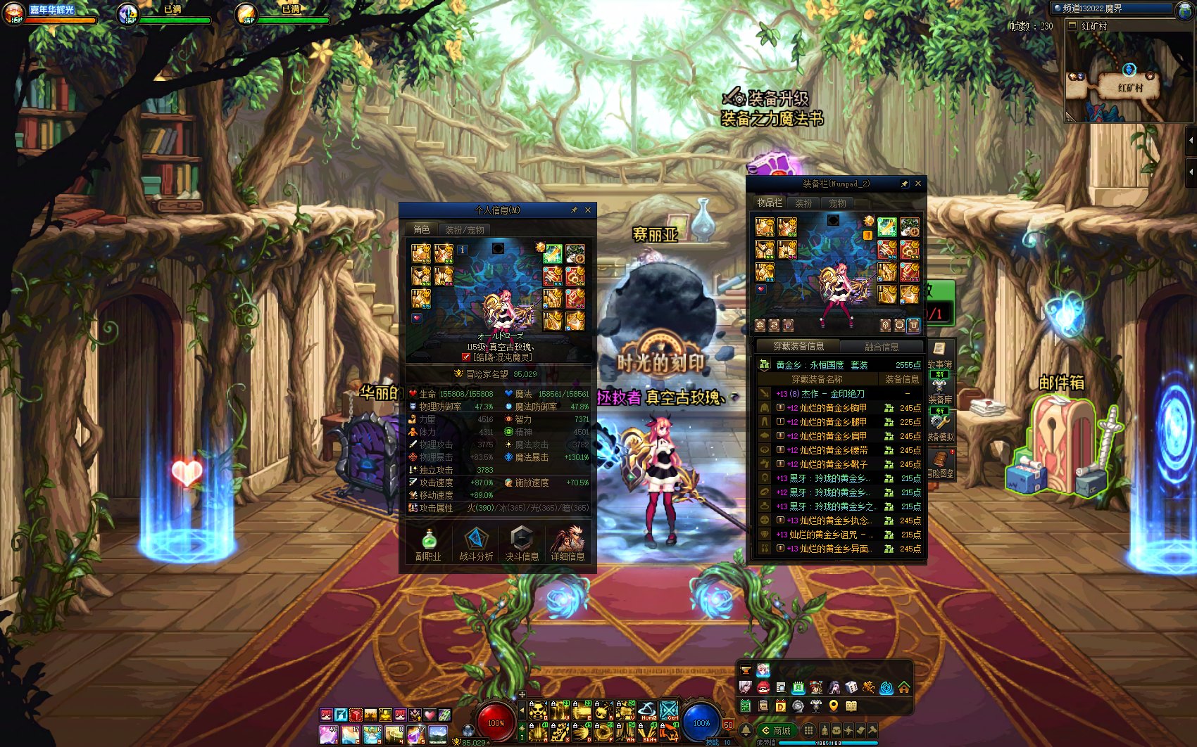 DNF世界领主挑战赛-COLG-8w名望组混沌魔灵-真空古玫瑰、-255.4w1