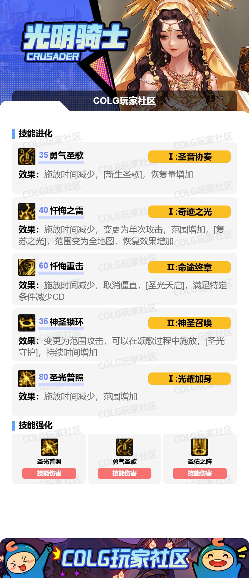 【115版本：职业百科】COLG全职业百科一一光明骑士(女)(更新至新春VP改动版本)6
